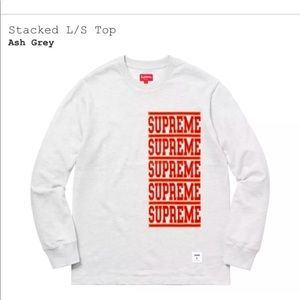Brand New Long Sleeve Supreme logo tee